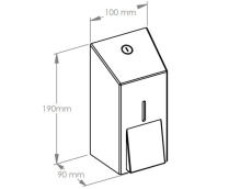 Merida Stella White line Mini šķidro ziepju dozators 400ml DSB105