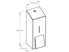 Šķidro ziepju dozators 880ml DSM106
