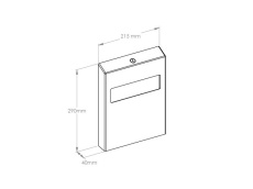 Turētājs Wc higiēnas salvetēm GSM001