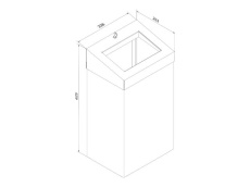 Merida Stella Black line atkritumu tvertne 47L  KSC108