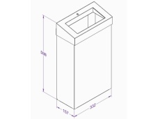 Merida Stella Slim White line atkritumu tvertne 27L KSB107