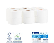 Tualetes papīrs, 100% celuloze PTB206